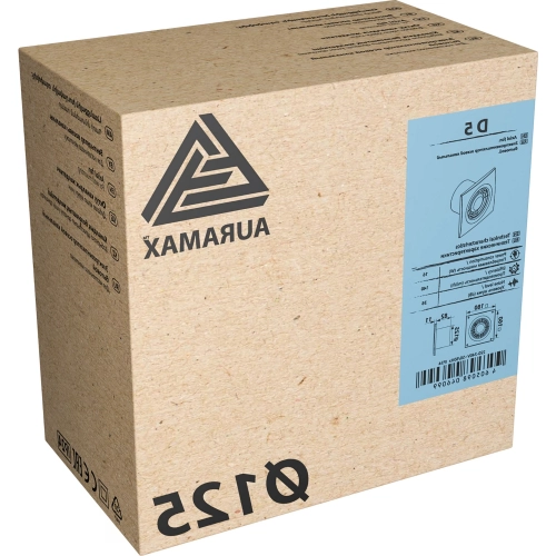 AURAMAX   вентилятор вытяжной осевой накладной 125мм d 5 белый, auramax
