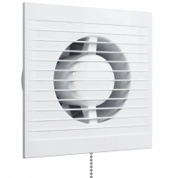 AURAMAX   вентилятор вытяжной осевой накладной 125мм a 5-02 белый, с тяговым выкл., auramax превью
